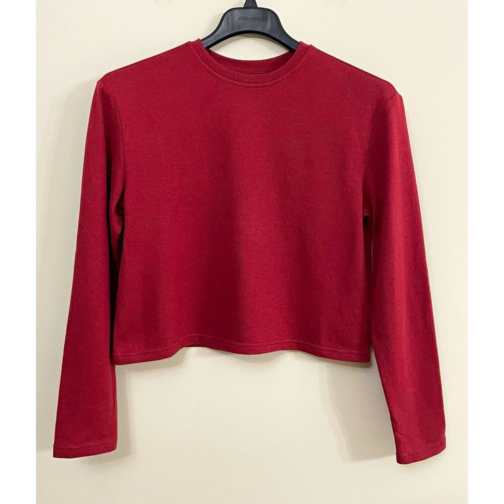 UGG Women’s Cropped Long Sleeve lightweight sweatshirt Crew Neck Size M